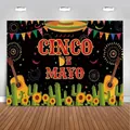 Festlicher Cinco de Mayo Party-Hintergrund mit mexikanischem Sombrero und Kaktus - a002 / Sombrero Feuerwerk Stil (a002)