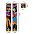 Day of the Dead porch banner set with festive sugar skull designs, size 180x30cm for party decor - 3-Piece Couplet Set (GWSJDL-11)