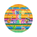 Bunter Einweg-Pappteller mit Cinco de Mayo-Motiv für mexikanische Fiesta-Partys - Mexikanische 7-Zoll-Platte (16 Stück/Packung)