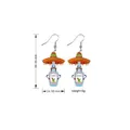 Acrylic tequila bottle earrings with sombrero, detailed dimensions 60.55mm x 24.95mm. - Tequila Bottle Style (7)