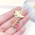 Vibrant cartoon Mexican Carnival chili charms for DIY jewelry and keychain accessories - Hat Chili Style (23097) / 1 Piece (26x18mm) / Red
