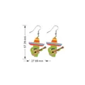 Misure dettagliate degli orecchini messicani in acrilico con cactus e chitarra - Stile Cactus Chitarra (1)