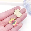 Creative cartoon Mexican Carnival chili enamel charm for DIY handmade jewelry crafts - Hat Happy Chili Style (23101) / 1 Piece (26x21mm) / Yellow