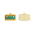Mexican Guacamole enamel charm for DIY jewelry making in gold and green colors - Speech Bubble Slogan (15篮子)