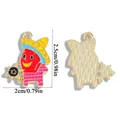 Cartoon Mexican chili pepper enamel charm with sombrero for DIY jewelry - Chili in Striped Shirt Style (A6-496)