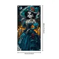 Detailed specifications for Mexico Day of the Dead door cover banner, size 180x90cm - Style 6 (BJB) / 90x180cm