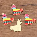 Ciondoli a forma di cavallo pinata in smalto colorato per creazione gioielli fai da te - Stile 16 Pinata Asino