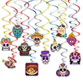 Decorazioni per festa messicana Giorno dei Morti con spirali colorate. - Spirali del Giorno dei Morti (12 Pezzi/Confezione)