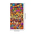 Banner per porta scheletro mariachi Giorno dei Morti per decorazioni festa Halloween. - Stile 5 (BJB) / 90x180cm