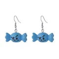 Boucles d'oreilles bonbons bleus avec motif squelette Halloween pour fête d'enfants - Bonbon Squelette Bleu (12)