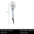 Halloween Skeletthand Gartenstecker 45 cm hoch mit Erdspieß für Außendekoration - Bemalt Verwittert (Einzelstück) / 45cm*10cm
