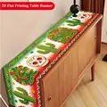 Detail showing Mexican Day of the Dead table runner with skull and cactus print - 33*91cm / Tricolor Party Style