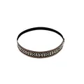 Collana girocollo hippie etnica tessuta con motivo geometrico colorato della pace - Cerchietto / Fascia per Capelli Segno della Pace Ricamata (hh001762a)