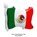 Grand ballon en aluminium en forme de drapeau mexicain pour fête nationale et décoration - Forme du drapeau mexicain