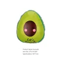 Detailed view of 56x71cm cute cartoon avocado foil balloon with smiling face - Cartoon Avocado
