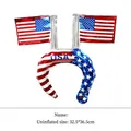 USA flag themed inflatable headband balloon for Independence Day party decorations - Headband USA Flag / 32.5x36.5cm
