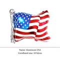 Detailed view of American flag shaped foil balloon for July 4th party decorations - USA Flag Shape / 55x65cm
