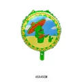 18-inch Mexican Fiesta cactus foil balloon for carnival party decoration 45x45cm - Cactus Pattern / 50 Pieces/Pack (Large Round)