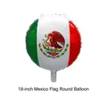 18 inch ronde folieballon met Mexicaanse vlagprint voor een feestelijke decoratie - 18 Inch Mexicaanse Vlag Ronde Ballon
