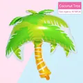 Large green coconut tree shaped aluminum foil balloon for tropical party decor 90x80cm - Large Coconut Tree