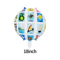 18-inch round Mexican Lotería card theme foil balloon for fiesta party decoration - Loteria / Tarot / 18 Inch