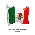 Mexican flag shaped aluminum foil balloon for Mexico carnival party decorations 64x56cm - Mexican Flag Shape Style