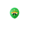 12-inch groene latex ballon met Mexicaanse carnaval Sombrero en snorretje bedrukking - Mexicaans carnaval / 1 Stuk / Groen