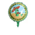 Detailansicht eines 18-Zoll-Folienballons mit mexikanischem Kaktus-Thema und Druck - Kaktus im mexikanischen Stil / 18 Zoll
