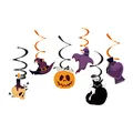 Halloween hanging swirls with ghost pumpkin black cat for party decor - Halloween Ghost Style 3 / 12-Piece Set