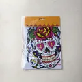 Kit de bannières têtes de mort mexicaines pour le Jour des Morts sous emballage de vente. - Bannière de Crâne Féminin