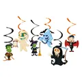 Decorazioni appese di Halloween con mostri dei cartoni animati e spirali colorate - Stile Forma Mostro Cartone Animato (0001)
