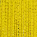 Detailed view of vibrant yellow artificial marigold flower garlands for festive decor - Yellow
