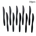 10pcs black plastic disposable knives for Halloween party and festive dinner table decor - 10 Pieces/Pack Black Knife / Black