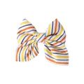 Barrette à cheveux nœud à rayures pour enfants, accessoire idéal pour fête Halloween. - Nœud À Rayures Diagonales Multicolores (4)