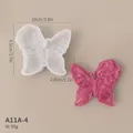 Stampo in silicone a forma di farfalla teschio per candele DIY Halloween - Stile Farfalla Rosa Serpente Teschio (A11A-4) / Circa 10x9.5x2.8cm