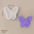 Stampo in silicone a farfalla viola per candele, dimensioni 10,5x9x3cm - Stile Farfalla Fiori (A11A-6) / Circa 10.5x9x3cm