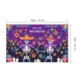 Mexikanische Day of the Dead Skelett Banner Kulisse 180x110cm für festliche Party Dekoration - Stil 2