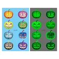 Tatouages éphémères citrouille d'Halloween lumineux pour enfants étanches Jour des Morts - Style de Citrouille Lumineuse Halloween (En-025)