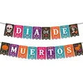 Levendige Mexicaanse Día de los Muertos banner voor Dag van de Doden feestversiering - Dag van de Doden Banner (F-5188) / Kleurrijk