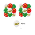 12-inch Mexican theme party balloons set with cactus, sombrero, and lucha libre mask prints - 18 Balloons / Set of 18
