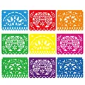 Intricate hollow patterns on colorful Mexican party banners for Day of the Dead decor - Mixed Pattern Universal Banner