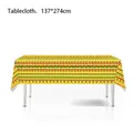 Mexican Fiesta party tablecloth with colorful geometric patterns, size 137x274cm detail - Mexican Geometric Pattern-Style 1