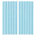 Pailles en papier jetables à rayures bleues et blanches pour décorations de fête - 25 Pailles