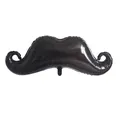 Decorative black mustache shaped foil balloon for Fiesta theme party celebration - Large Moustache