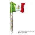 Mexiko Flagge Handheld aufblasbare Folie Ballon für Unabhängigkeitstag Party 32x61cm - Mexiko Extra Lange Handflagge Ballon / Mexiko Flaggenfarbe