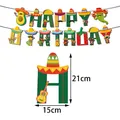 Detaillierte Maße der mexikanischen Fiesta Geburtstagskette, Buchstabe misst 15x21cm. - Einzelnes Banner