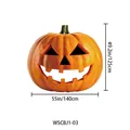 Grande striscione di zucca di Halloween per decorazione baule auto, 140 x 125 cm - WSCBJ1-03 / Motivo Zucca (CBJ1-03)