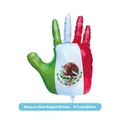 Decorative Mexico flag theme hand-shaped aluminum foil balloon for party supplies, 67x84cm - Palm Shape Style