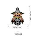 Banner decorativo per baule Halloween con zucca spaventosa, misure 125x92 cm. - Motivo Mostro di Zucca (CBJ6-02)