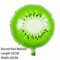 Detail eines Kiwi-Folienballons, 52 cm x 45 cm, für Partydekorationen. - Kiwi